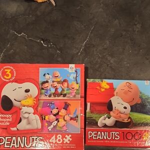 Peanuts Snoopy Puzzles - Set Of 2